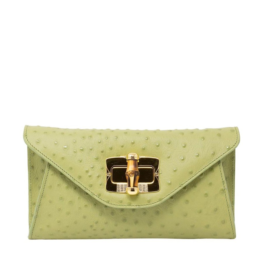 Women'S Clothing & Accessories Clamori | Clutch Bamboo Light Green