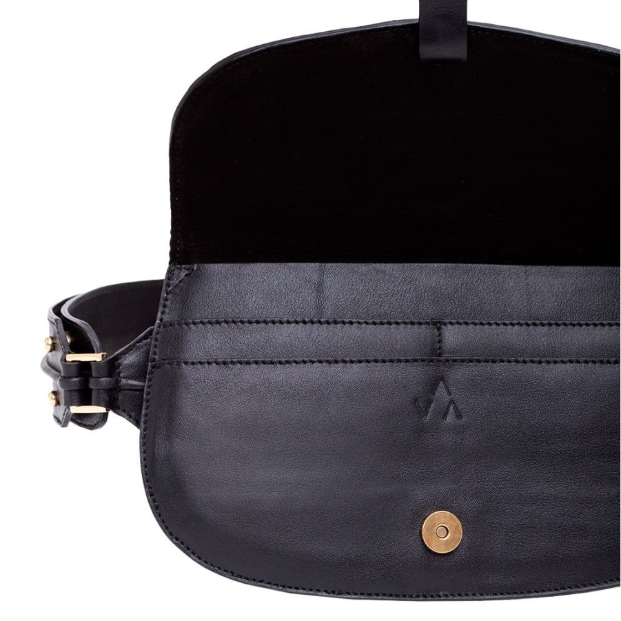 Women'S Clothing & Accessories SARA VALENTE | Fanny Pack-Wallet Black