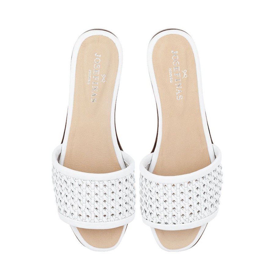 Women'S Clothing & Accessories Josefinas | Slide Nina Jos White