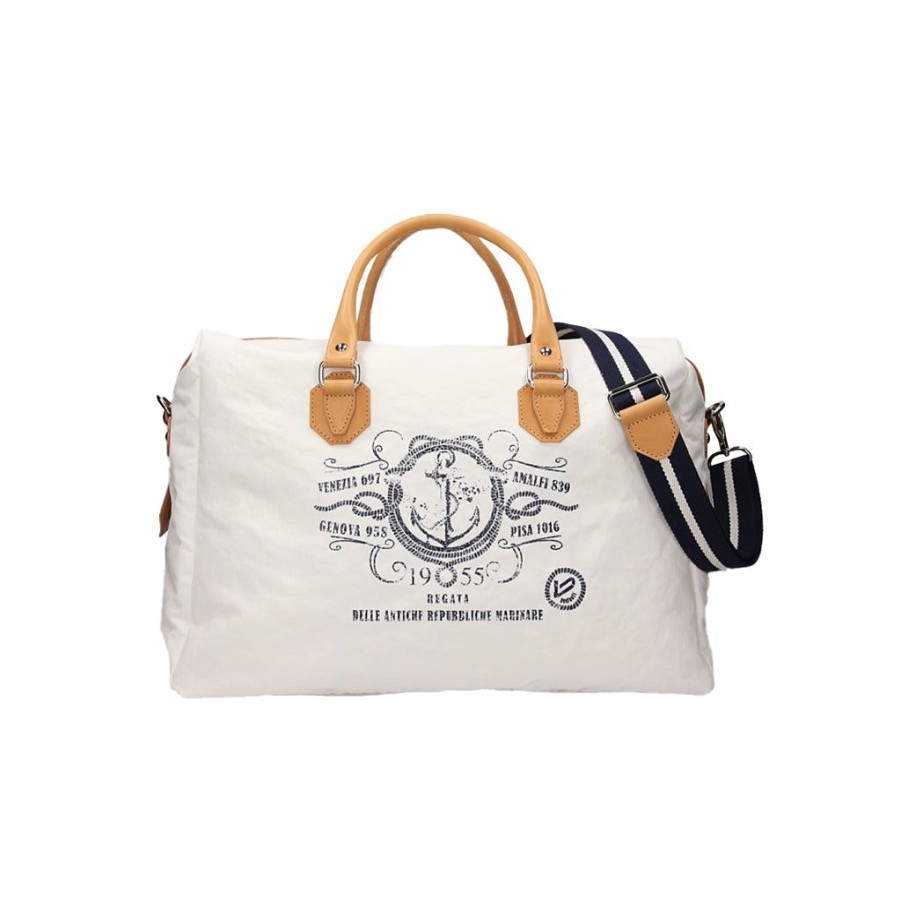 Women'S Clothing & Accessories Bonfanti | Vela Weekender Off White