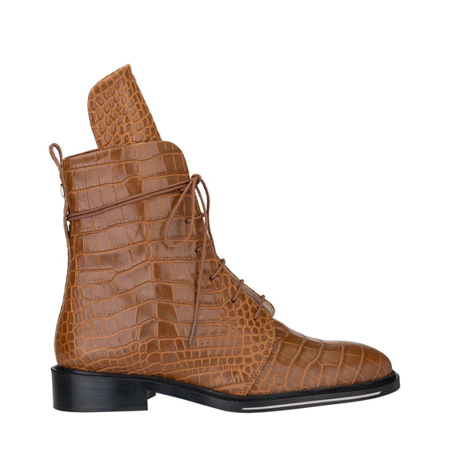 Women'S Clothing & Accessories Josefinas | Me-She Croc Combat Jos Brown