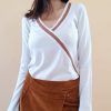 Women'S Clothing & Accessories SILENZIO | 22Ai24 Whie-Brown