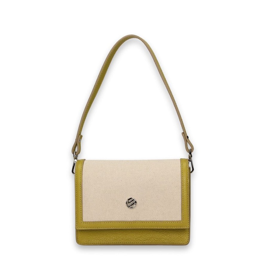 Women'S Clothing & Accessories Bonfanti | Alba Light Beige-Pistachio Green