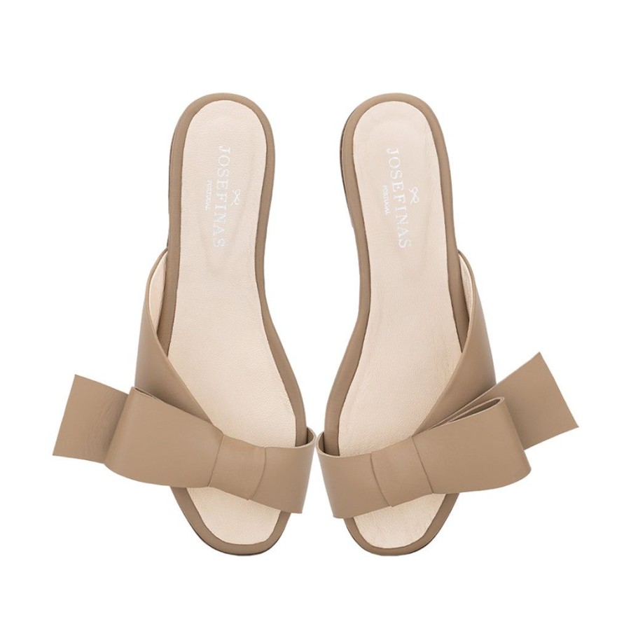 Women'S Clothing & Accessories Josefinas | Marie Antoinette Slide Jos Sandstone Beige