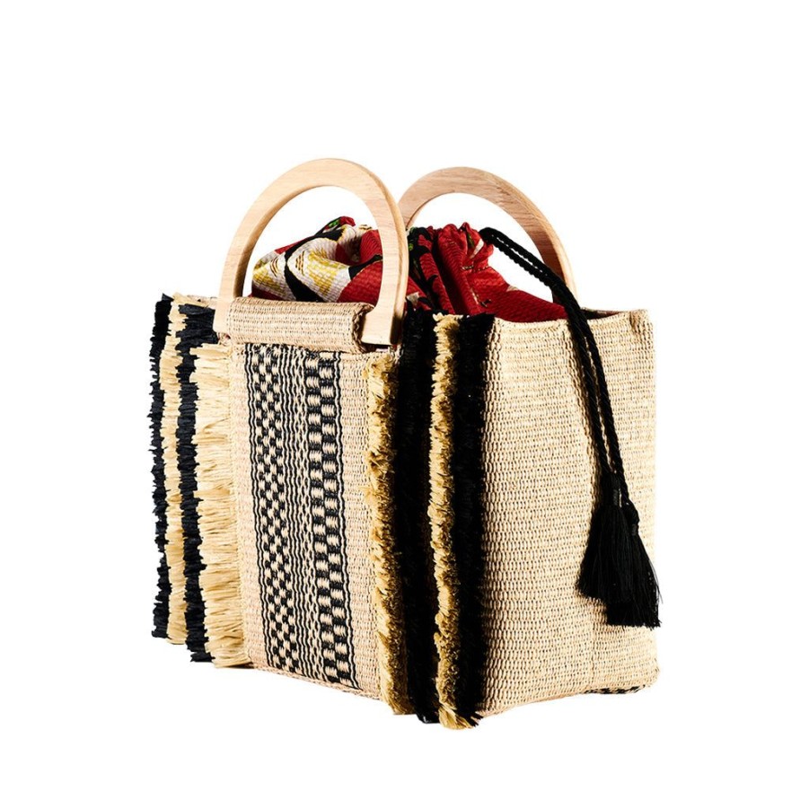 Women'S Clothing & Accessories ViaMailBag | Islita Stripe Black And Beige