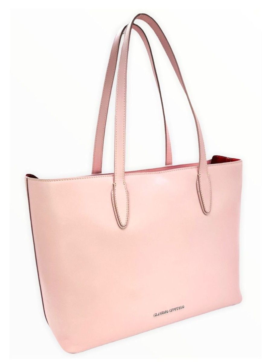 Women'S Clothing & Accessories Claudio Civitico | Pink Tote Bag