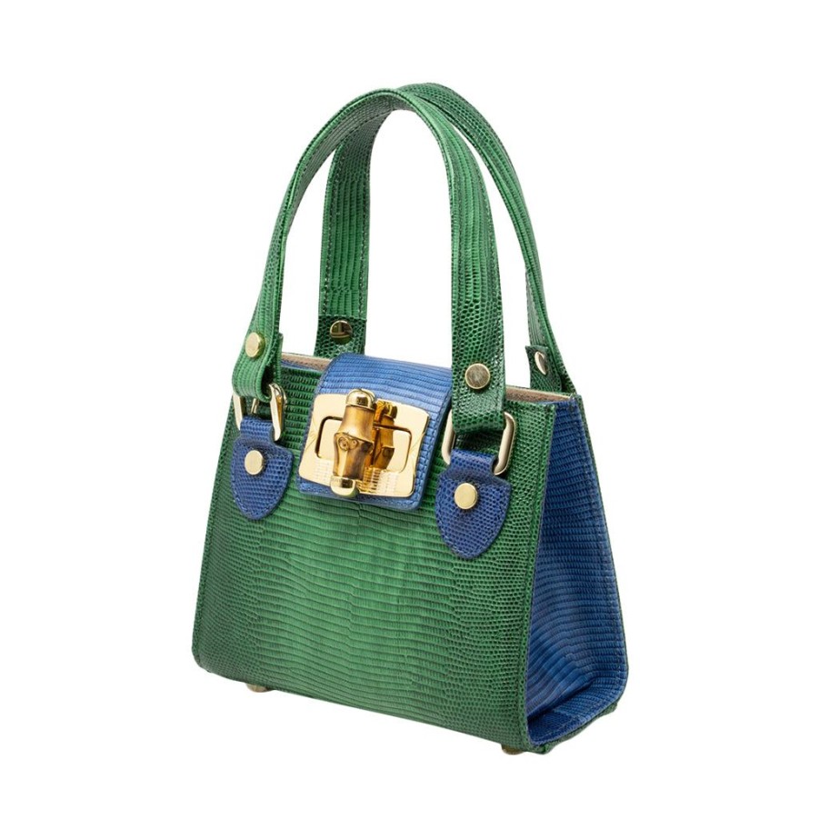 Women'S Clothing & Accessories Clamori | Pupa Bag Green-Blue