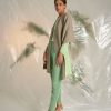 Women'S Clothing & Accessories Curling Collection | Stola Double Con Tasche - I0617S Acacia-Light Green