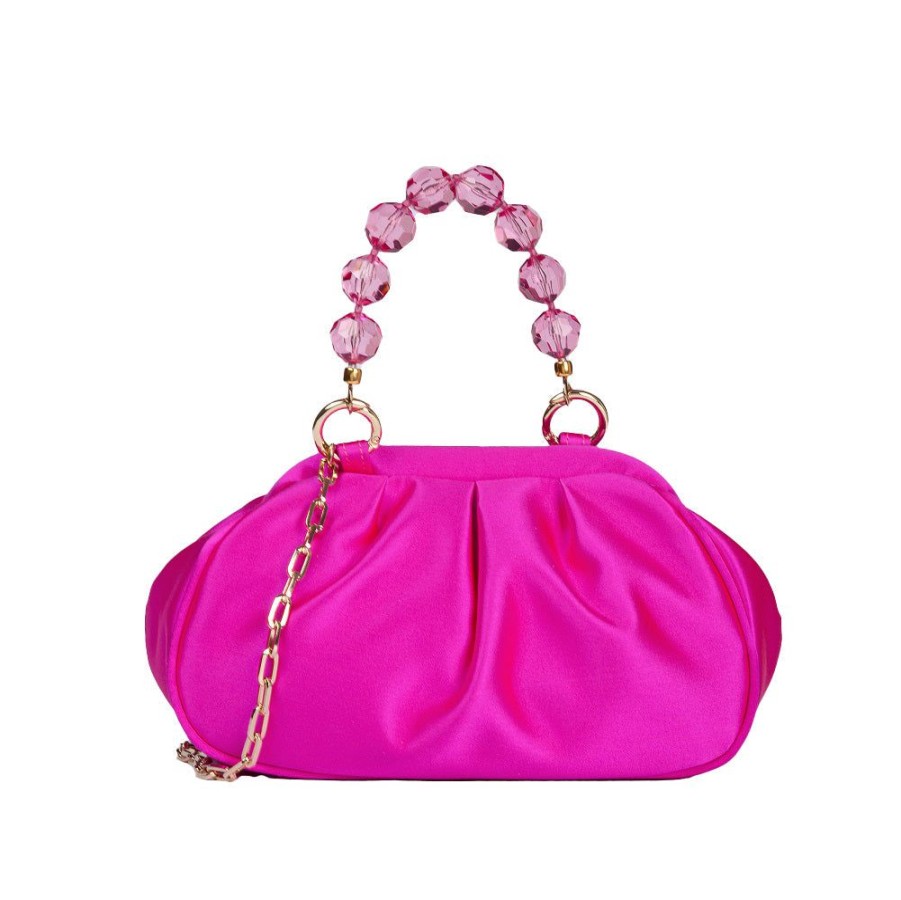 Women'S Clothing & Accessories Roberta Gandolfi | 9092 - Sirenetta Raso Fuchsia