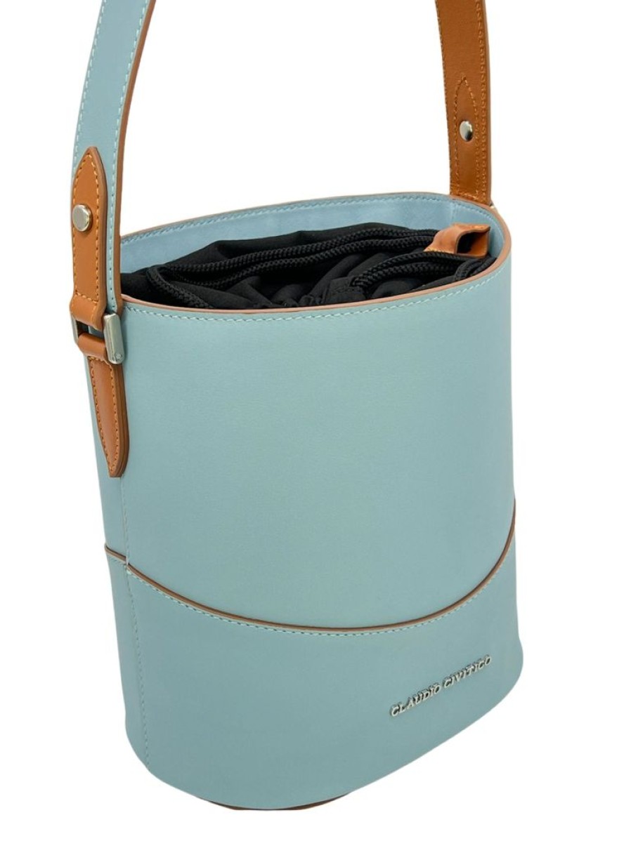 Women'S Clothing & Accessories Claudio Civitico | Blue - Bucket Bag