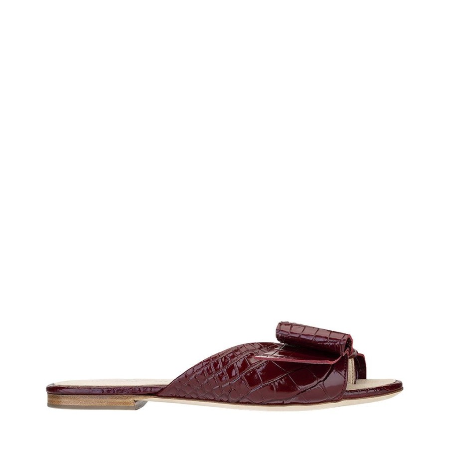 Women'S Clothing & Accessories Josefinas | Marie Antoinette Slide Jos Burgundy