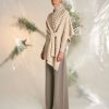 Women'S Clothing & Accessories Curling Collection | Mantella Incrociata Punto Mosso - C0102I Taupe