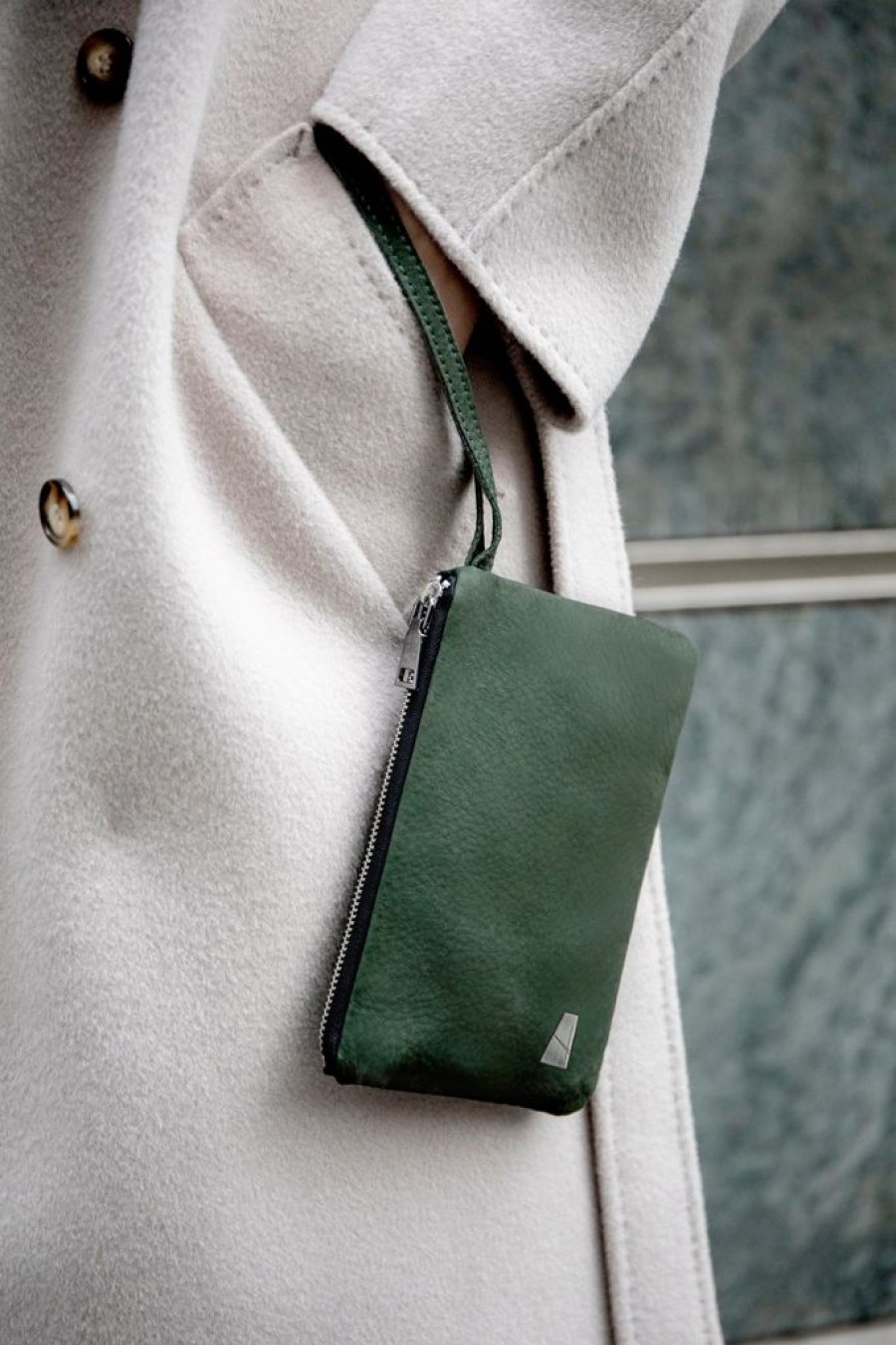 Women'S Clothing & Accessories Alberto Olivero | Dangly Pochette Forest Green