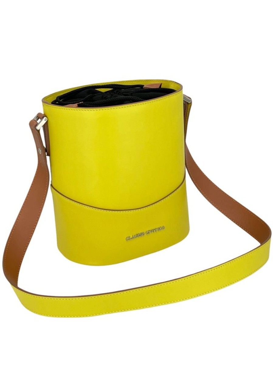 Women'S Clothing & Accessories Claudio Civitico | Yellow - Bucket Bag