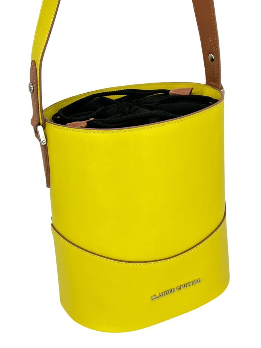 Women'S Clothing & Accessories Claudio Civitico | Yellow - Bucket Bag