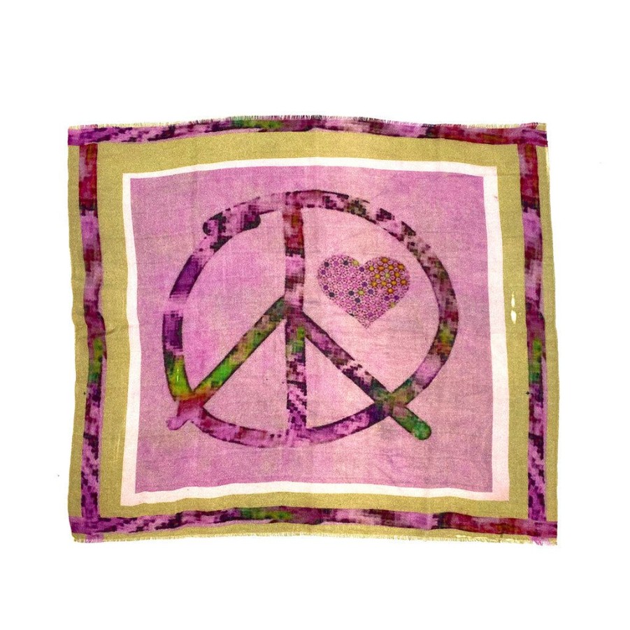 Women'S Clothing & Accessories Ama Pure | Love Peace Foulard Blush-Sand